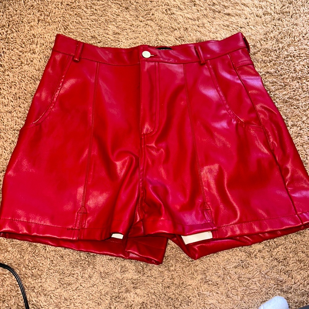 Faux Leather Pretty Little Thing Shorts